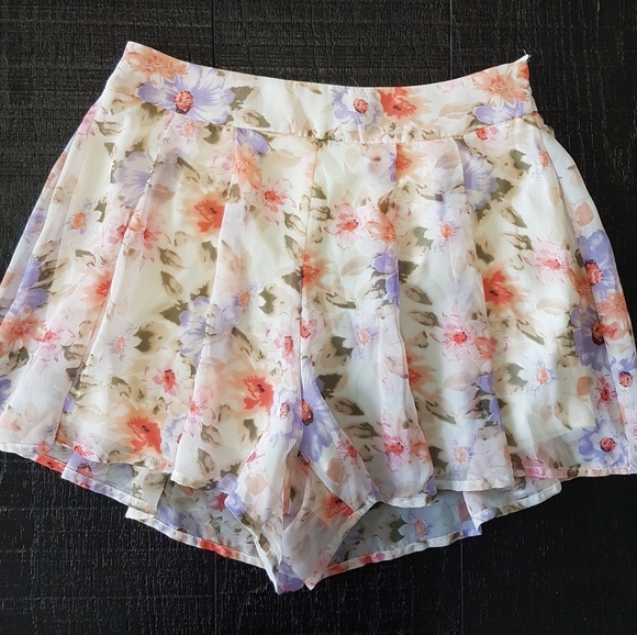 Pants - Floral Skort